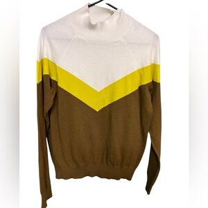 🌞 Offline by Aerie Colorblock Mock Neck Sweater XXL Cozy Chic 🌞